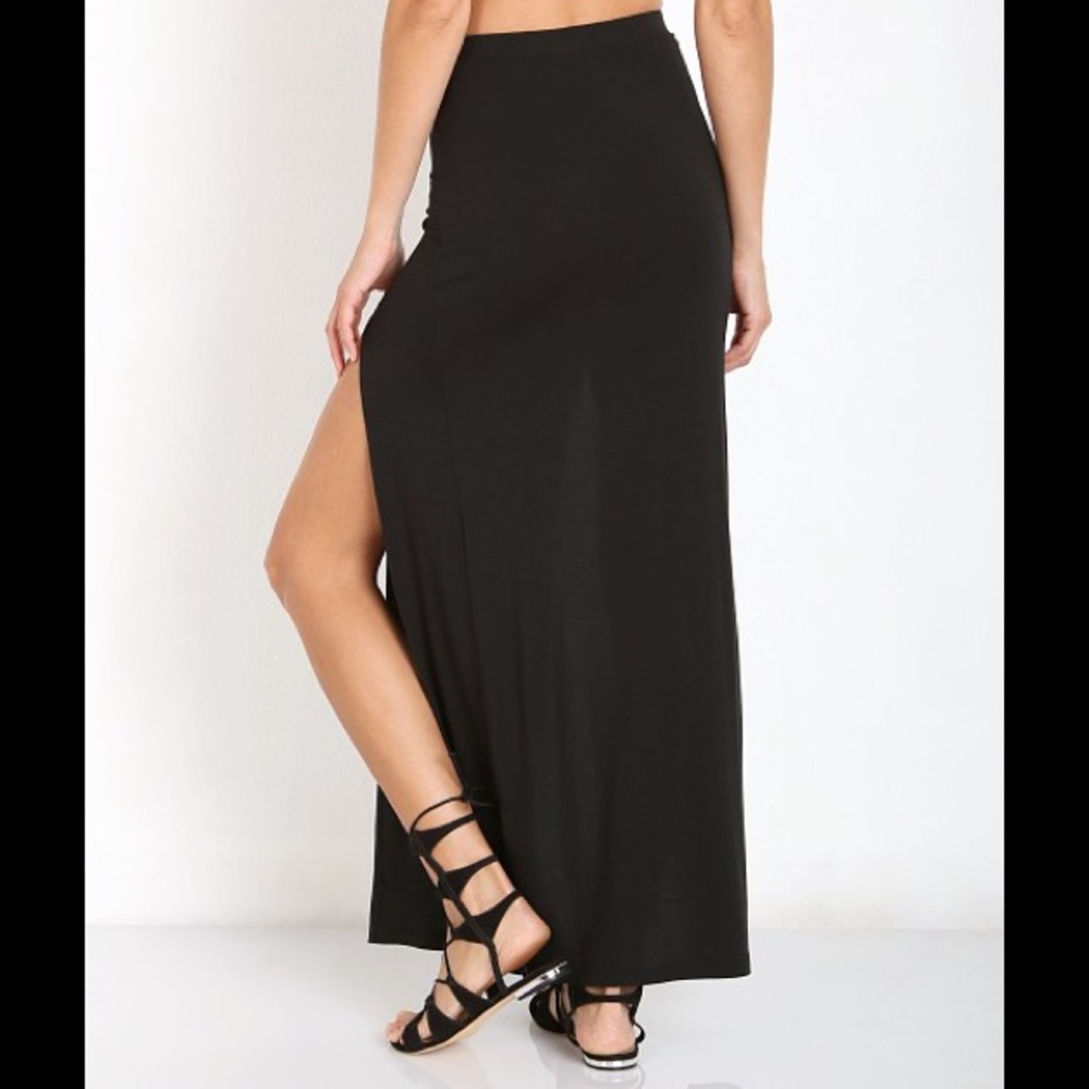JOAH BROWN slit skirt